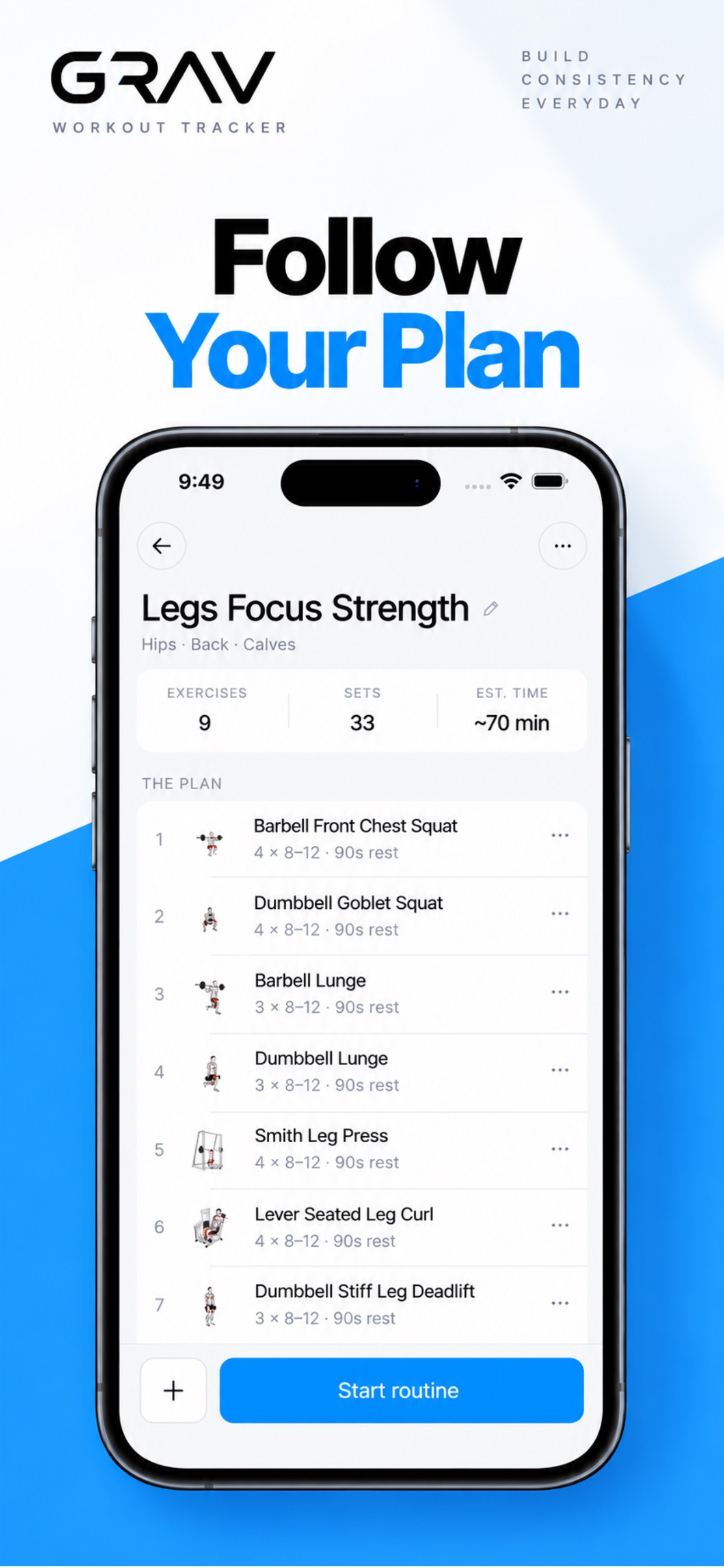 Screenshot 4 of GRAV - Workout Tracker