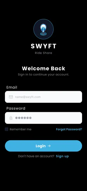 SWYFT Ride Share screenshot 2