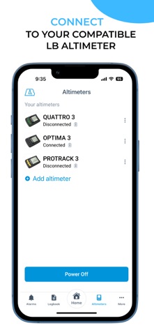 LB Altimeters - JumpTrack iPhone screenshot