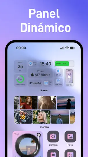 Captura de pantalla de IScreen:Icono,Widget,Tema en iPhone 4