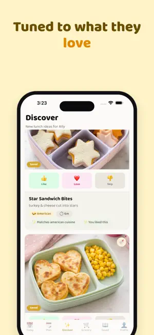 Lunchbox: Family Lunch Planner screenshot 2