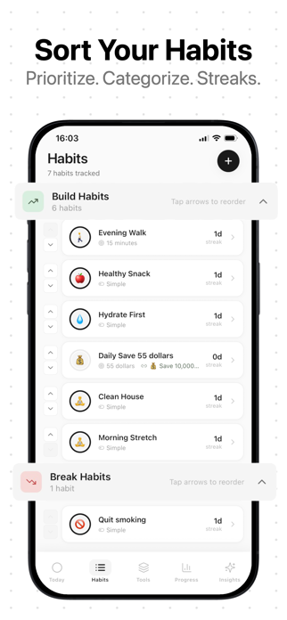 Goal & Consistency Tracker: 1% Screenshot 4 of 9