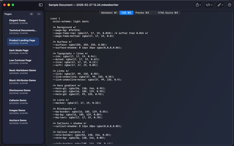 Markdown Web Writer screenshot 2