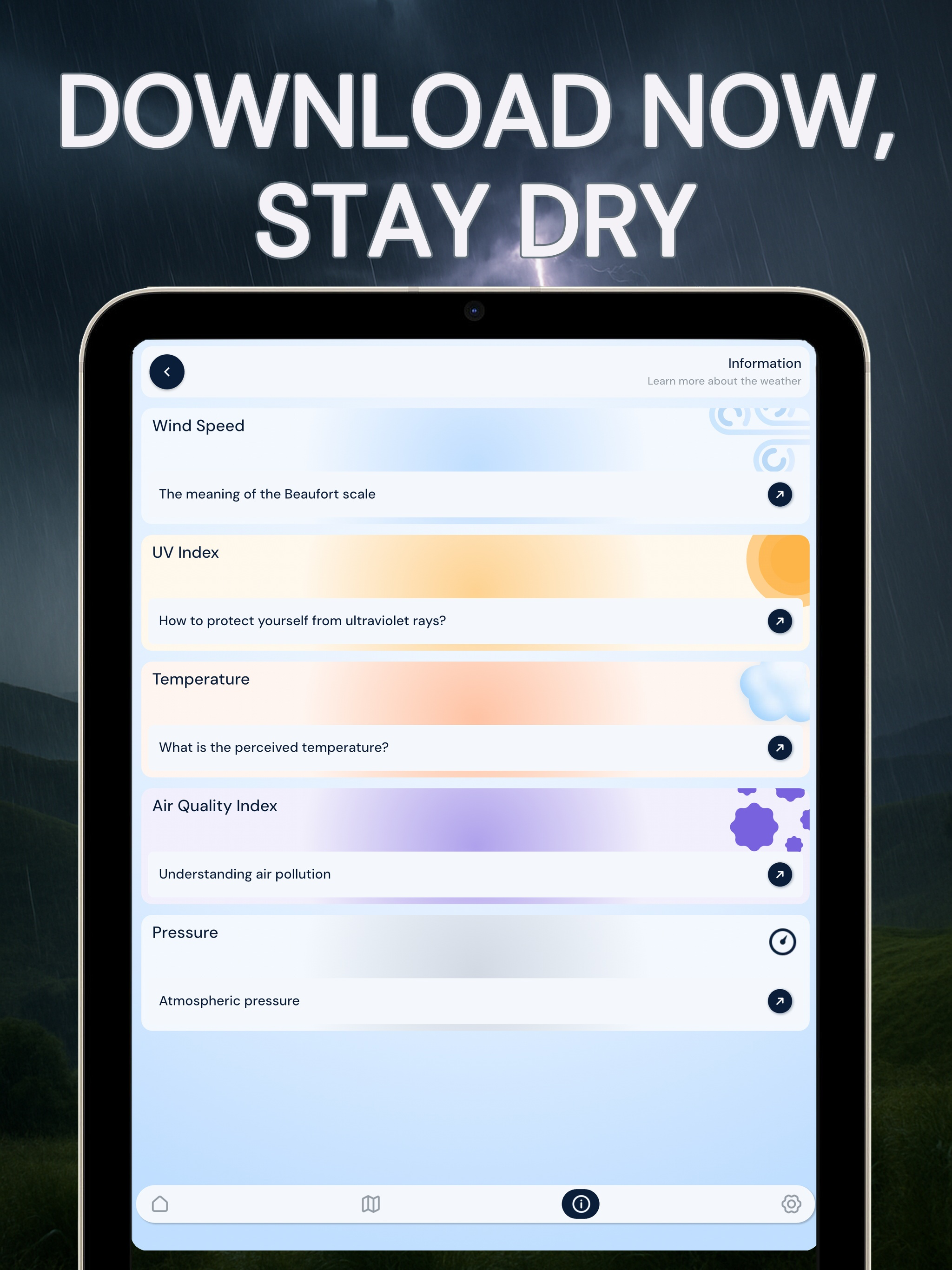 Live Weather: UV & Wind Alerts screenshot 14