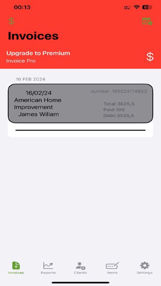 #5. Invoice Pro Maker: PDF Billing (iOS) 来自: Vitalii Peregudov