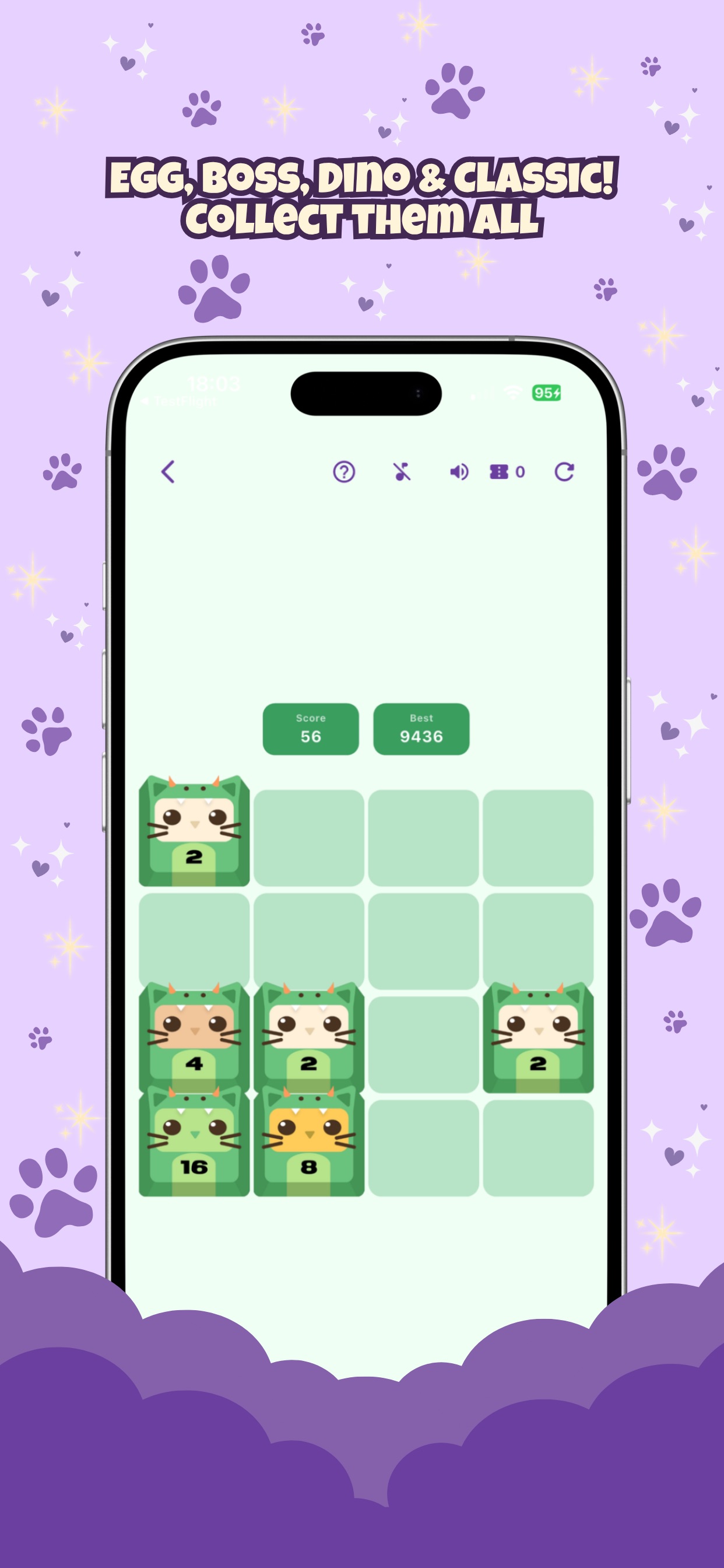 Screenshot 4 of Keycap Cats Cute Merge Puzzle