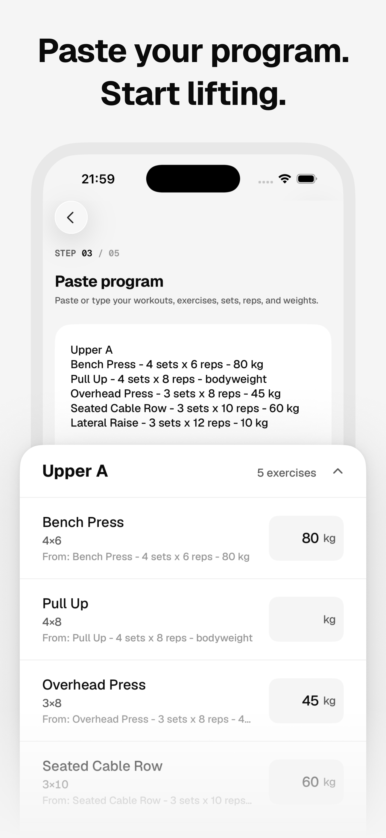 Unit: Gym Workout Log screenshot 5
