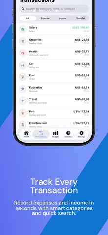 Numa — Expenses Tracker iPhone screenshot