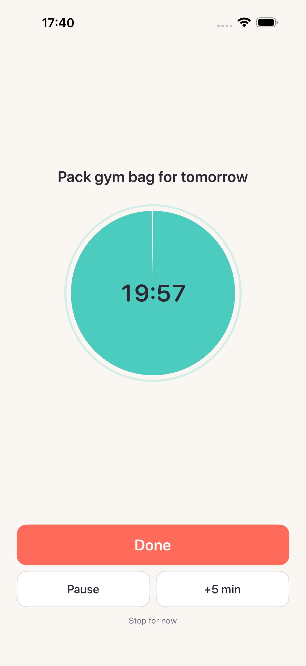 Screenshot 4 of Kickstart: ADHD Task Starter