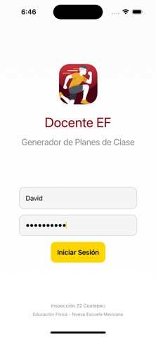 Docente EF screenshot