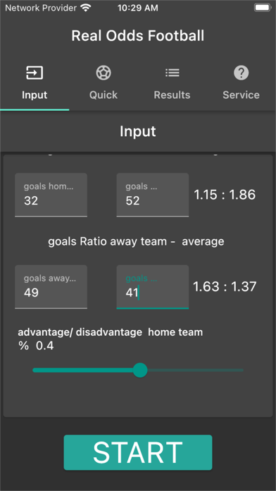 Real Odds Football Screenshot