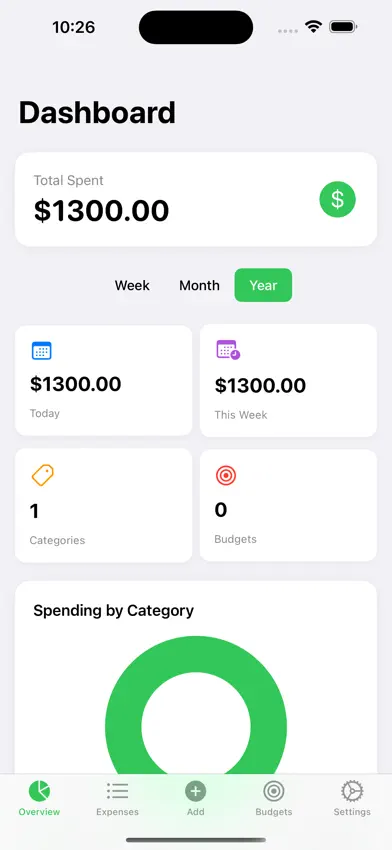 GreenExpenseTracker screenshot 1