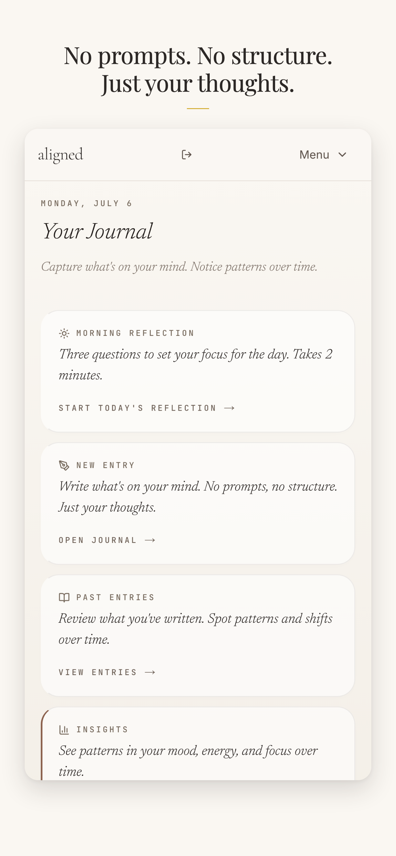 Aligned: Cycle Journal screenshot 3