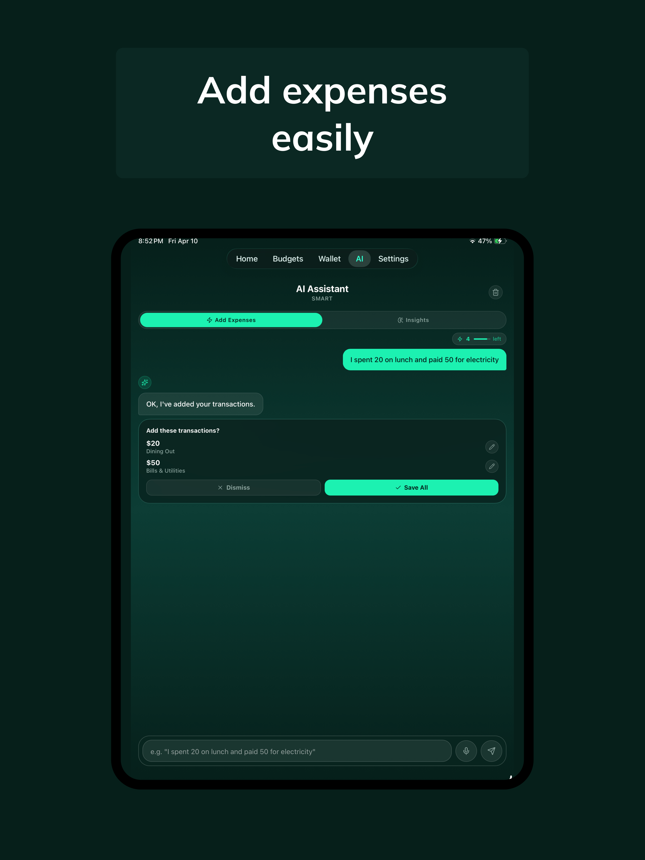 Ovlo: AI Expense Tracker