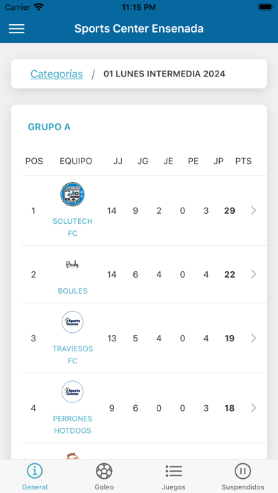 Sports Center Ensenada Screenshot