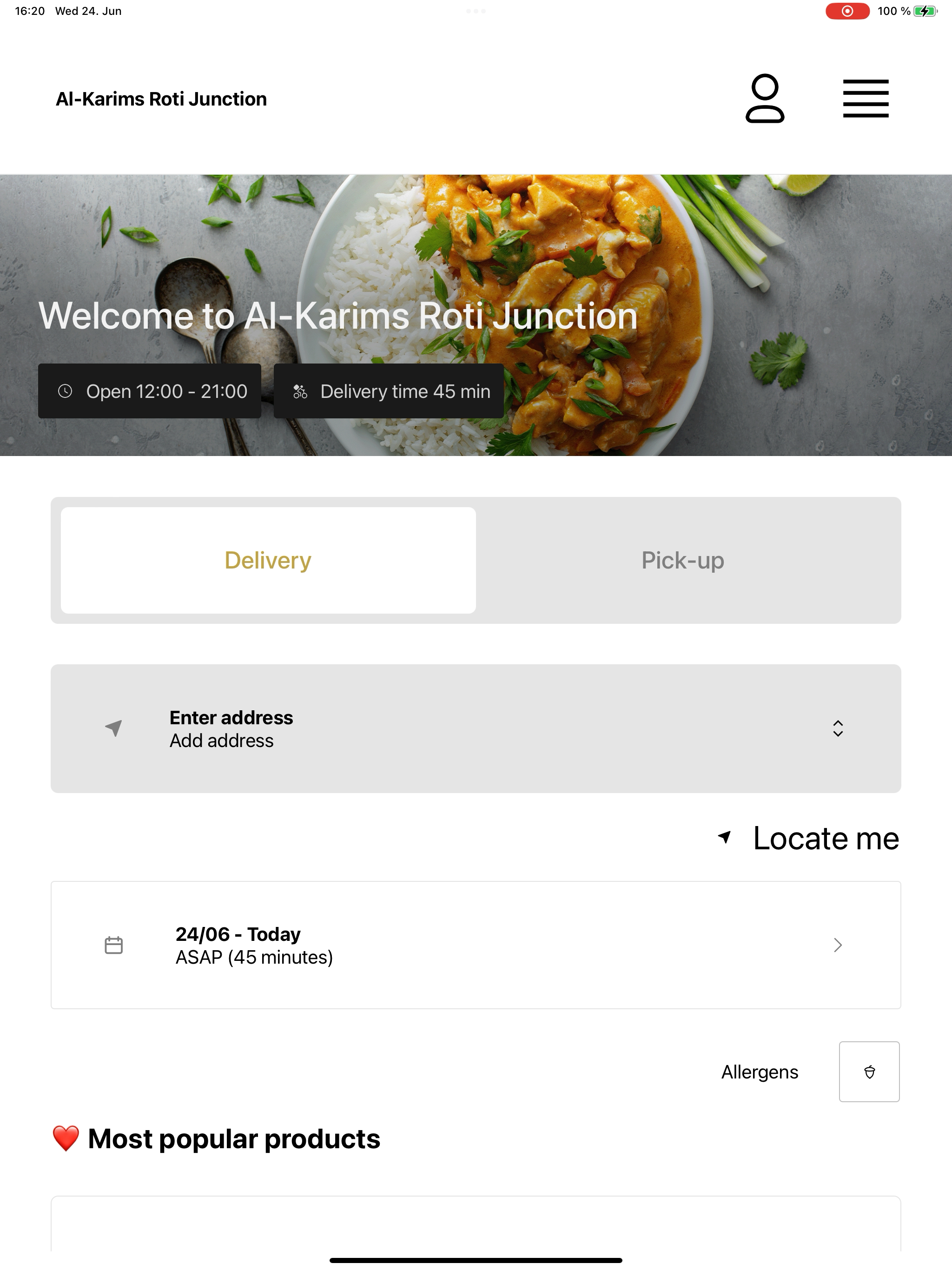 Al-Karims Roti Junction screenshot 7