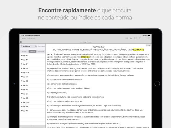 Vade Mecum de Direito iPad screenshot 4 - Reference app