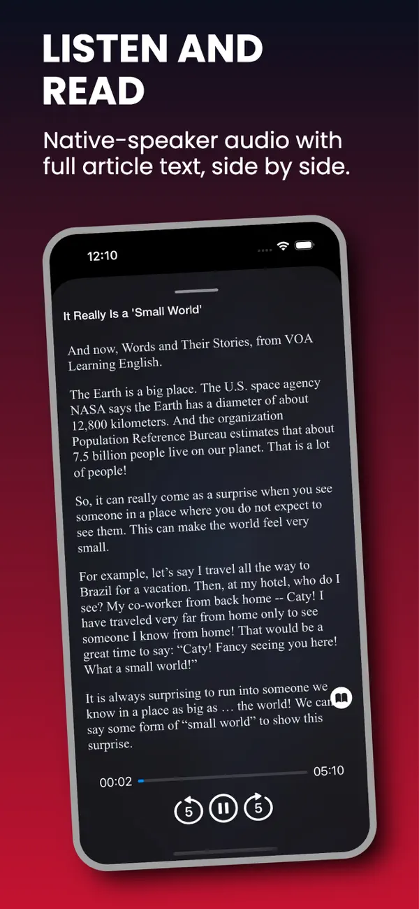 Screenshot #3 pour VOA English Learning