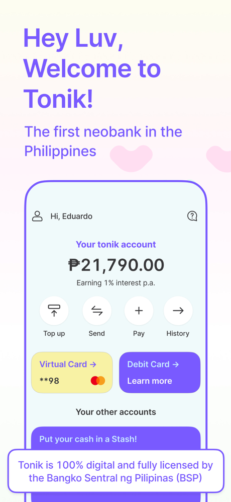 Tonik Bank: Loans & Deposits screenshot 1