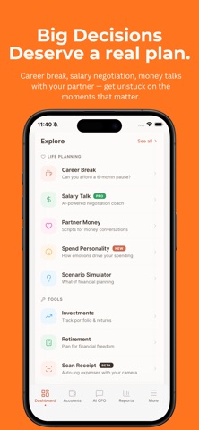 Fincio: AI Finance Manager iPhone screenshot