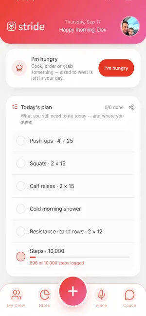 Stride - Calorie & Health AI screenshot 1