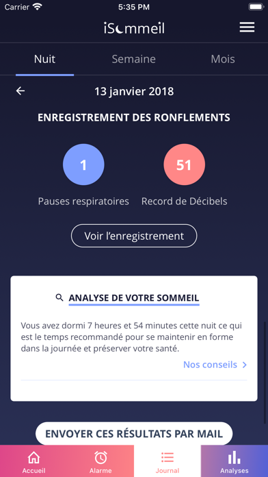 Screenshot #3 pour iSommeil - Suivi Sommeil