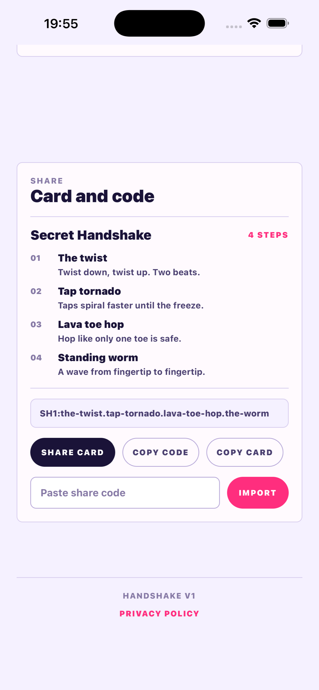 Secret Handshake Generator screenshot 5