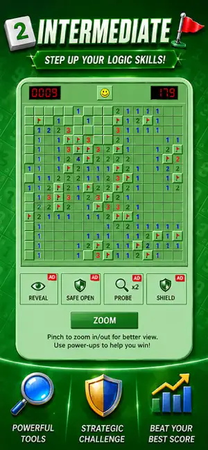 Classic Minesweeper Puzzle screenshot 2