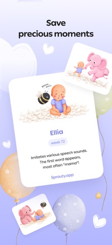 Baby Milestone Tracker Sprouty iPhone screenshot 9