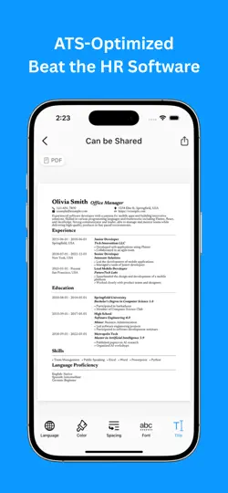 Kolay CV Hazırlama - Özgeçmiş iPhone Ekran Görüntüsü 4