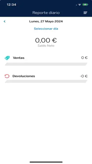 Captura de pantalla de BBVA Cobros en iPhone 5