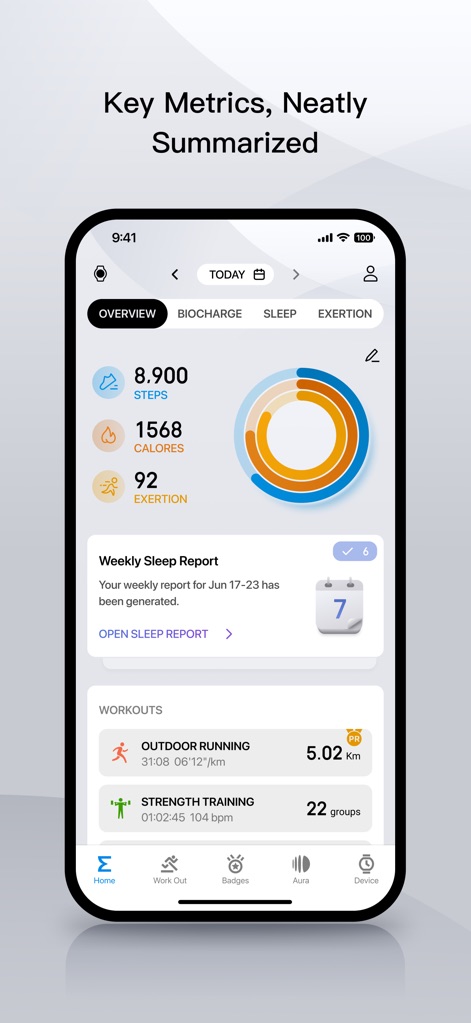 Zepp - Health Metrics Overview