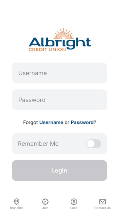 Albright CU Screenshot