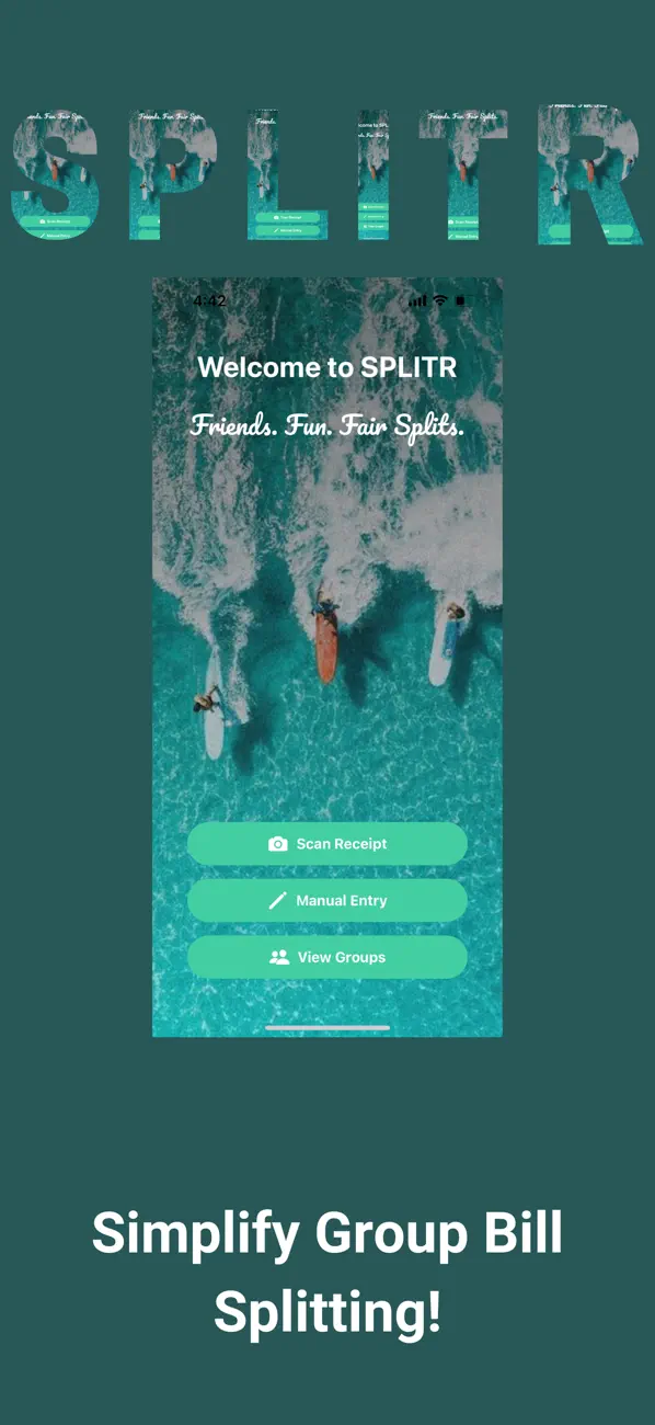 #1. Splitr (iOS) โดย: Raoul Nanwani