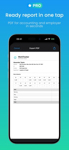 WorkTracker: Shift & Pay Screenshot 3 of 5