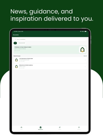 Al Mulk Academy iPad screenshot