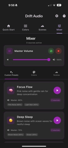Drift Audio: Focus and Sleep Screenshot 5 of 10