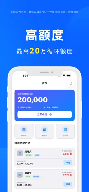 放心借-小额借钱借款现金分期信用短期借贷平台 iPhone screenshot 3
