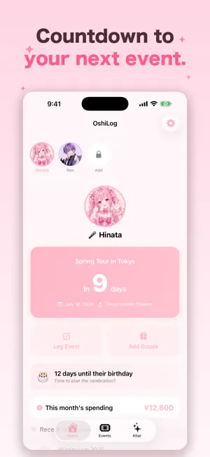OshiLog - Fandom Tracker screenshot 1
