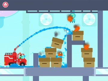 Dinosaur Fire Truck Games kids iPad screenshot