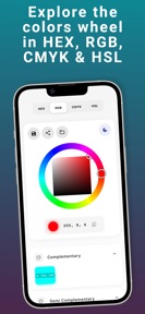 Color Wheel RGB CMYK HSL screenshot