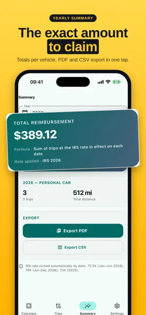 Mileage Log Pro: IRS Rates screenshot 3
