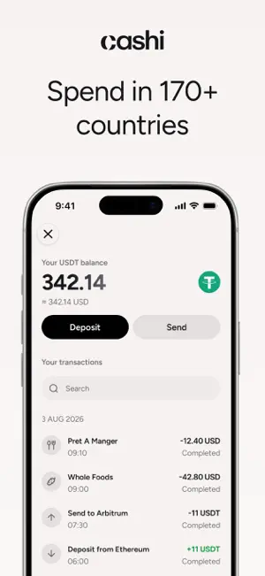 Cashi: Global Spending Card screenshot 2