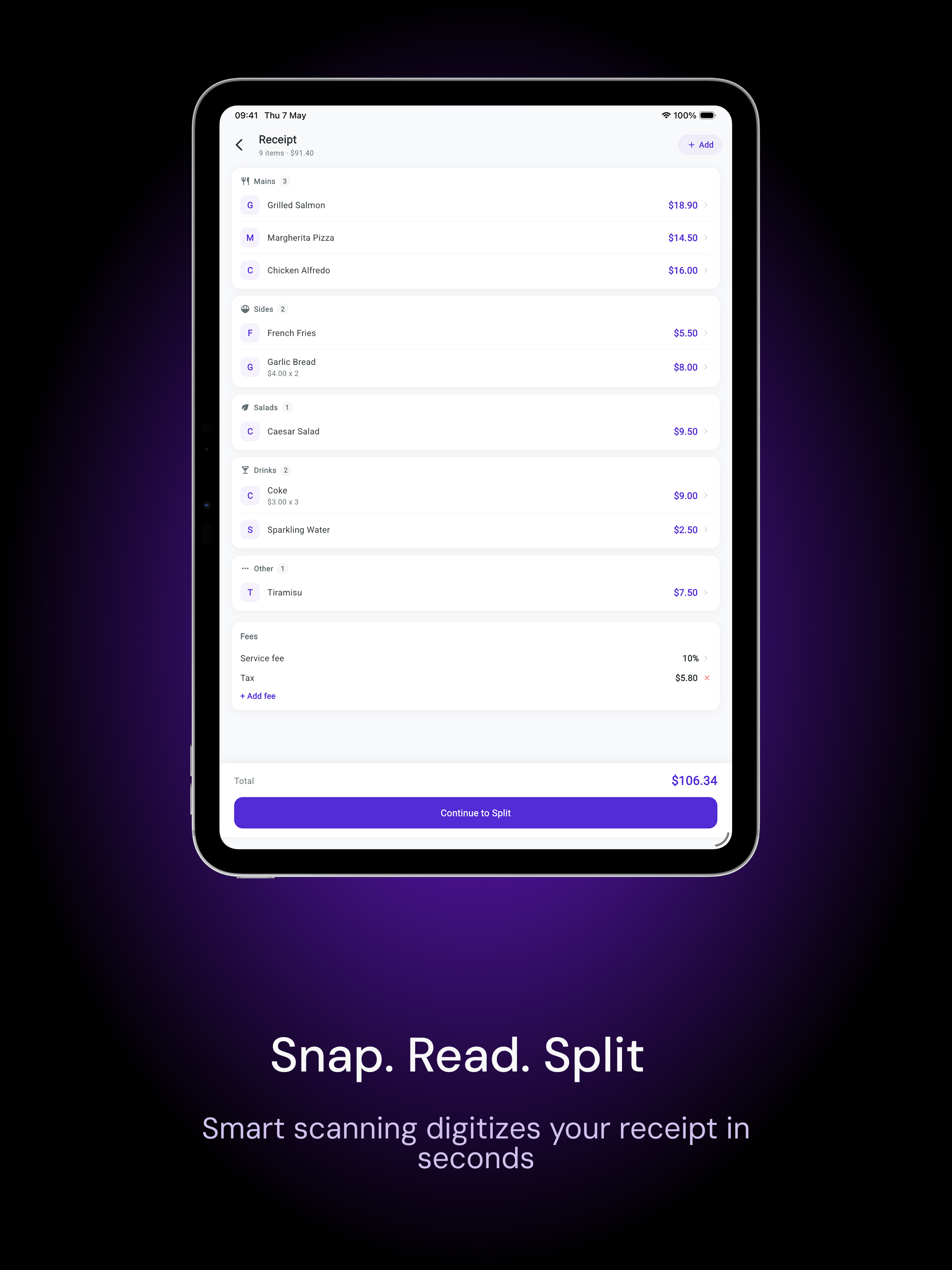 Splitsy - Scan & Split Bills screenshot 7