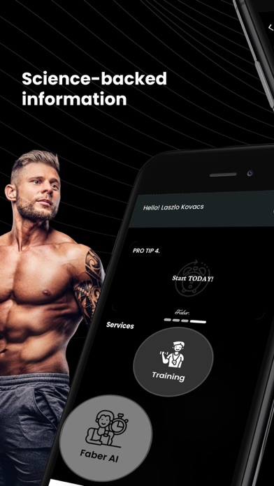 AI Personal Trainer - Faber iPhone screenshot 2 - Health & Fitness app