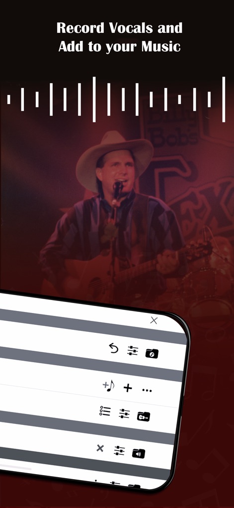 ORG 24: Your Music - Users can elevate their compositions with the app's integrated recording interface, capturing vocals and managing track control options effortlessly.