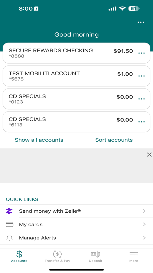 #3. MB Mobile Banking App (iOS) By: The Middlefield Banking Company