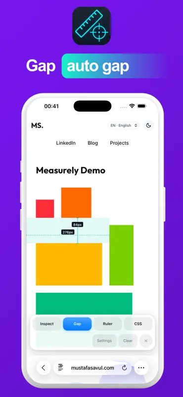Measurely: Web Pixel Ruler screenshot 1 of 4