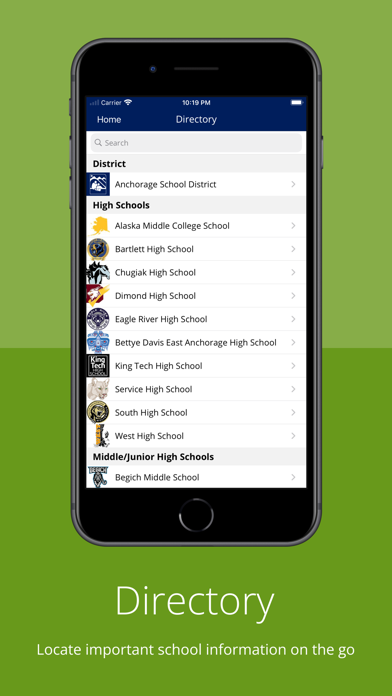 Anchorage School District Screenshot