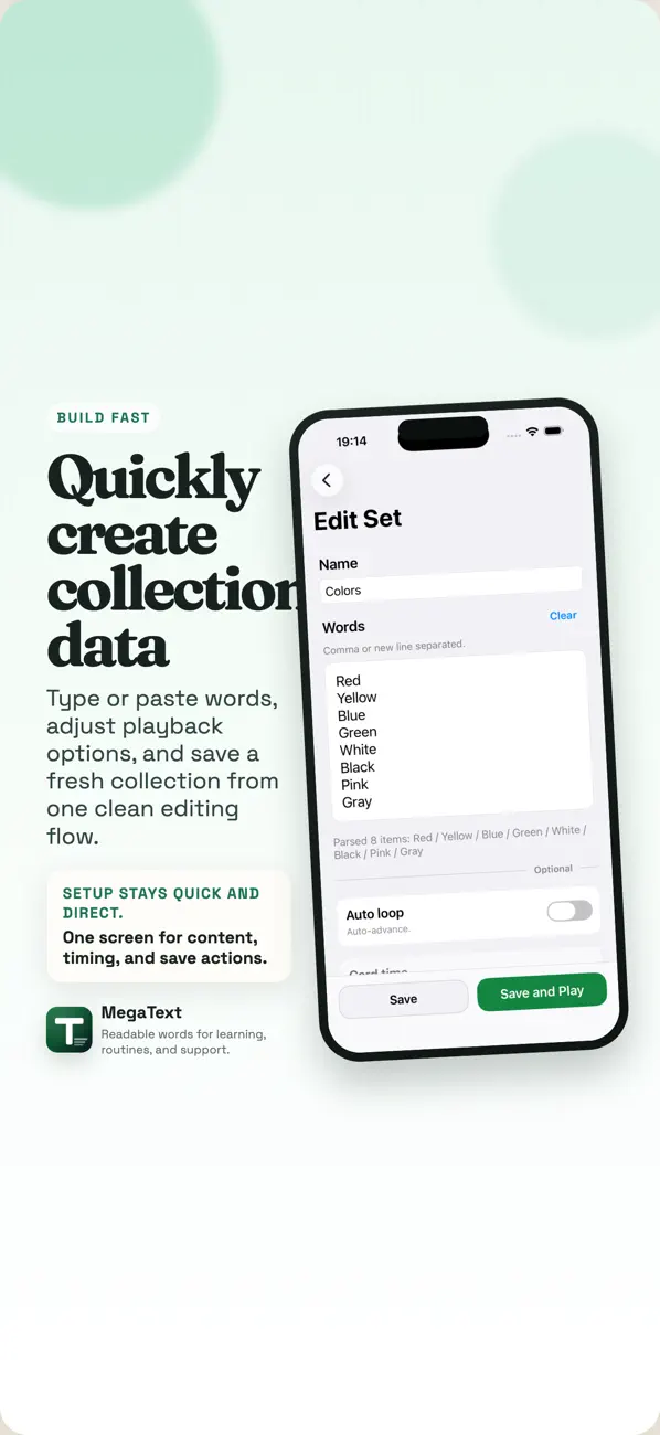 Screenshot #3 pour MegaText: Big Letters & Words
